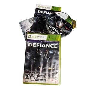 Defiance Xbox 360 Game Trion Worlds Microsoft Sci-Fi MMO Shooter With Manual
